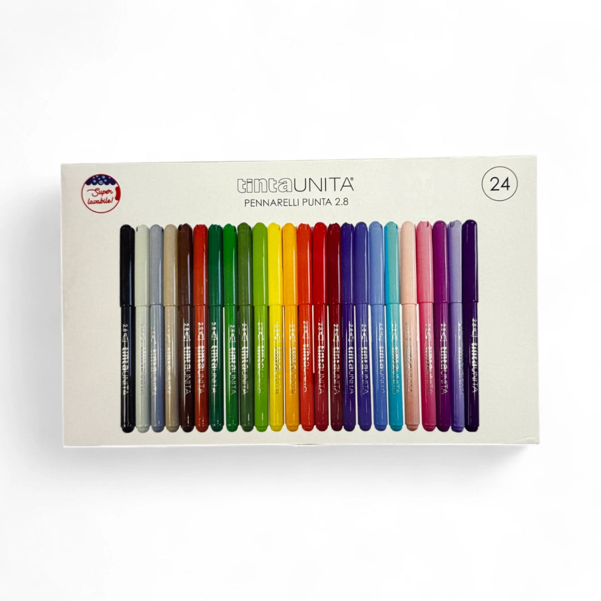 Pennarelli Tinta Unita P. 2.8 – Set da 12, 24 o 36 colori - Quiscuola.it – Zaini, Astucci e Diari Scuola