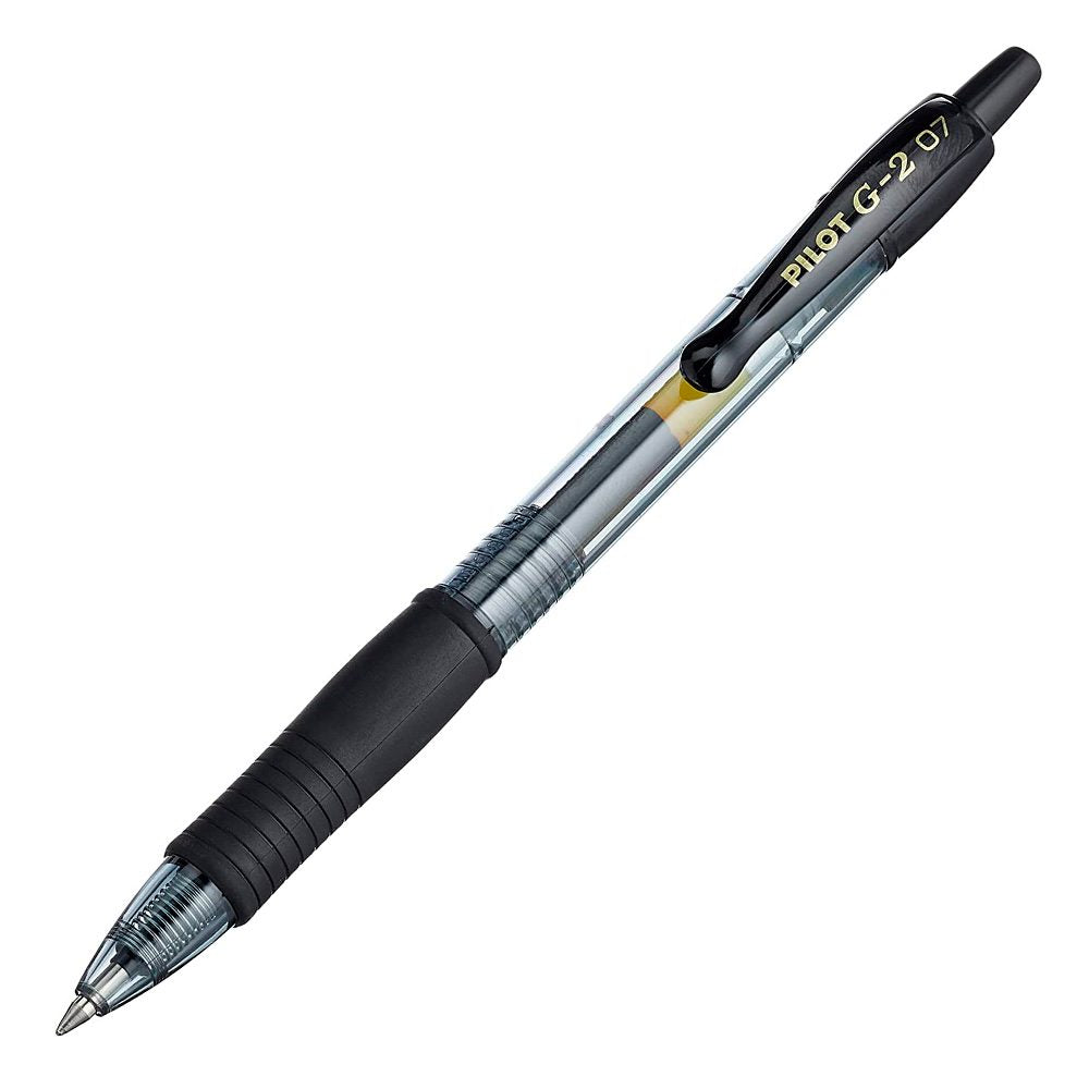 Penna Pilot G-2 0,7 mm a scatto inchiostro blu rosso nero - nero - foto 2