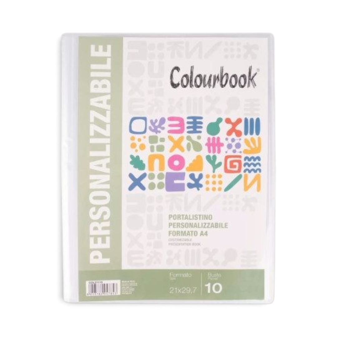 Portalistino personalizzabile A4 10 fg Colourbook