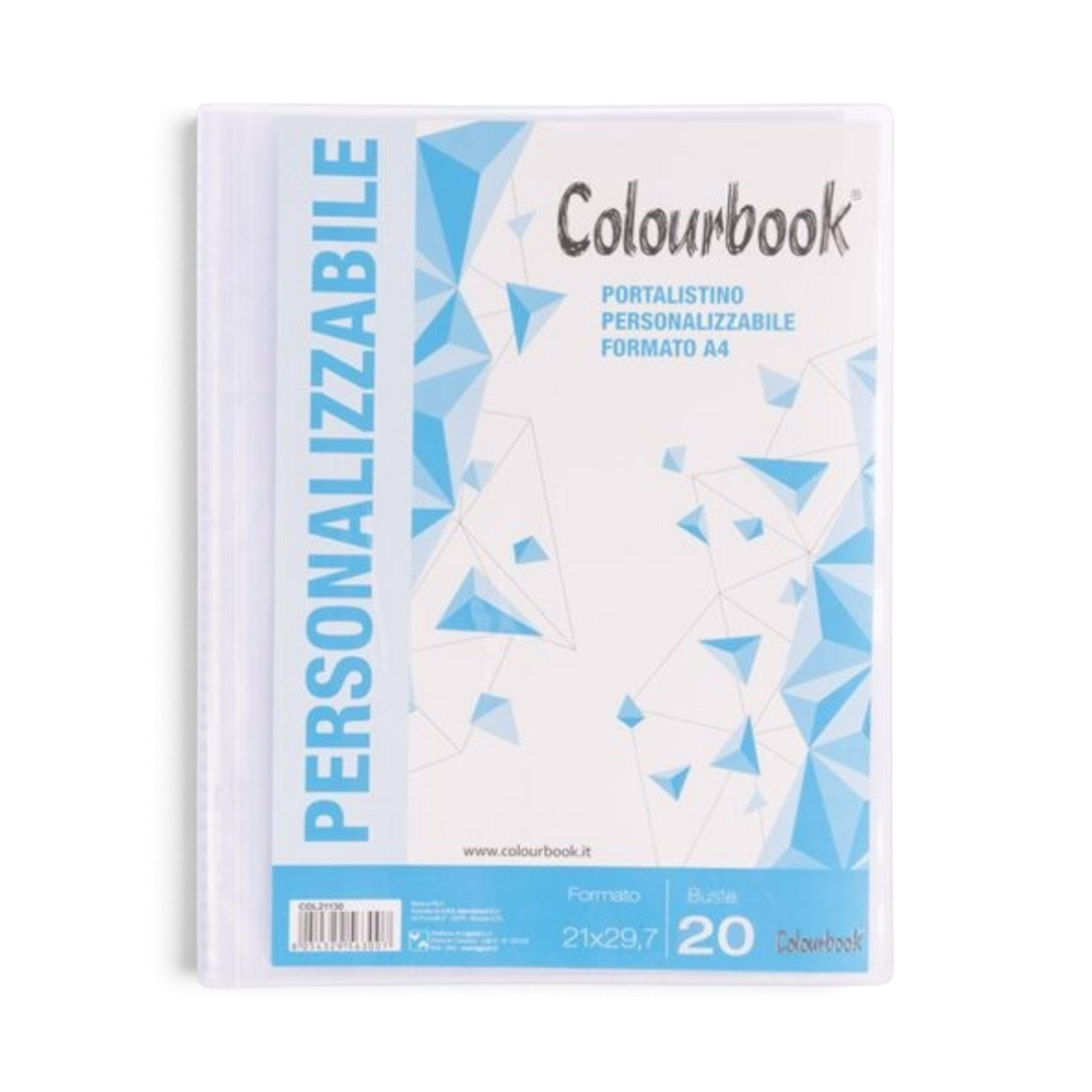 Portalistino personalizzabile A4 FG.20 Colourbook