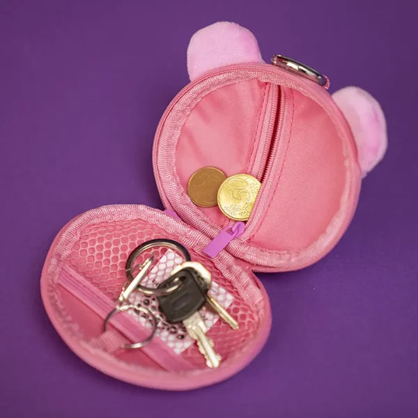 Portamonete peluche Pocket Pets Colourbook con moschettone
