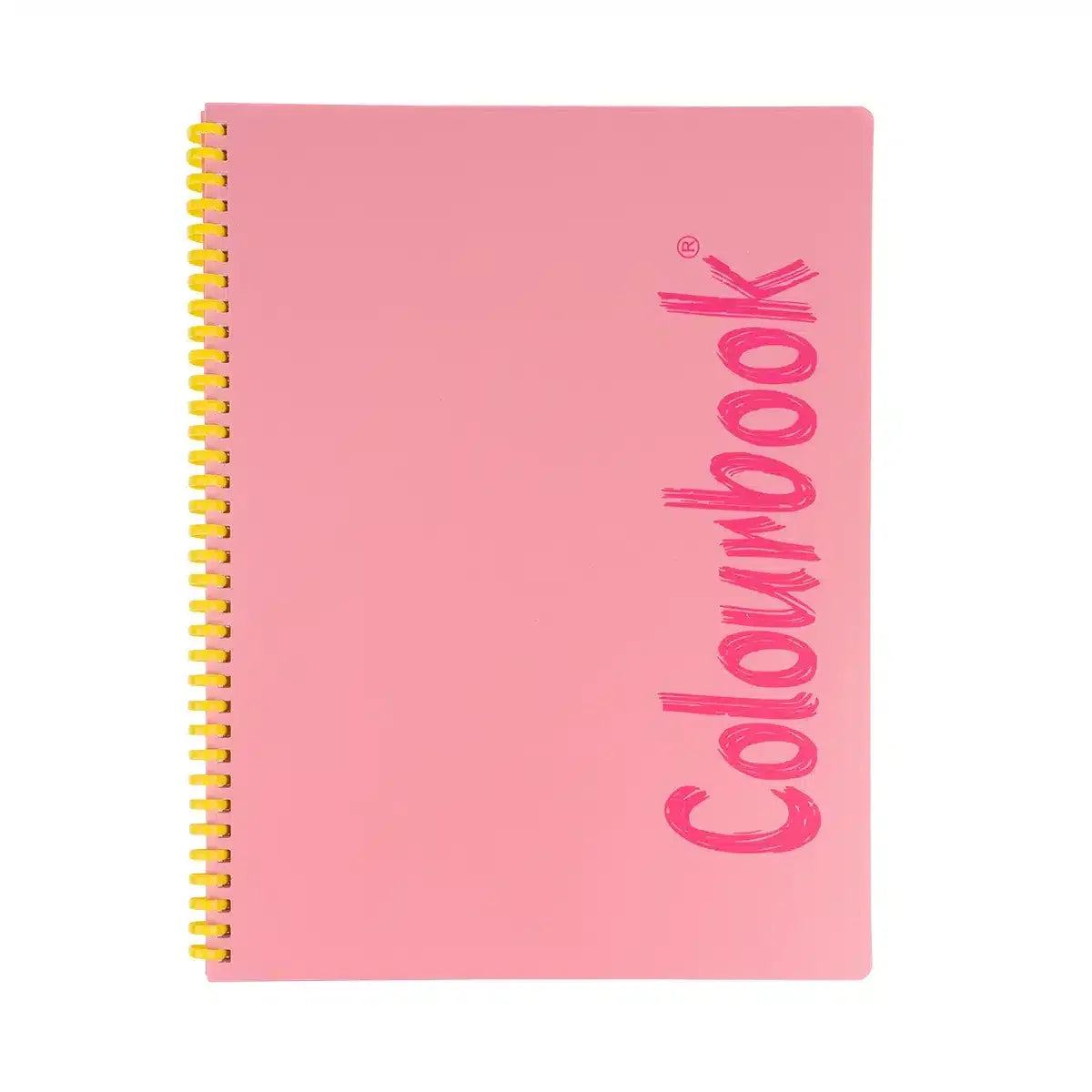 Quaderno A4 spirale Soft 80 fogli 5mm Colourbook copertina colorata - 5mm rosa scritta fuxia - foto 7