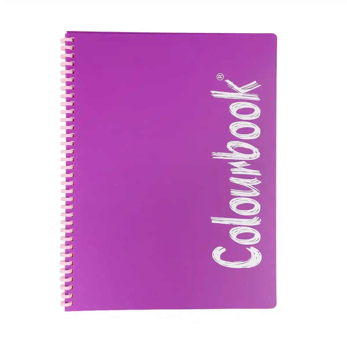 Quaderno A4 spirale Soft 80 fogli 5mm Colourbook copertina colorata - 5mm Viola scritta bianca - foto 10