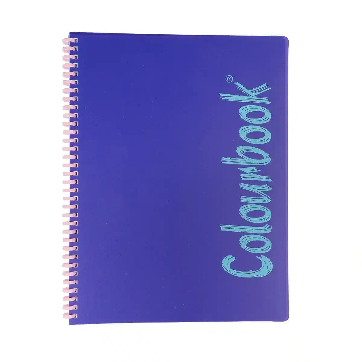 Quaderno A4 spirale Soft 80 fogli 5mm Colourbook copertina colorata - 5mm viola scritta blu - foto 5