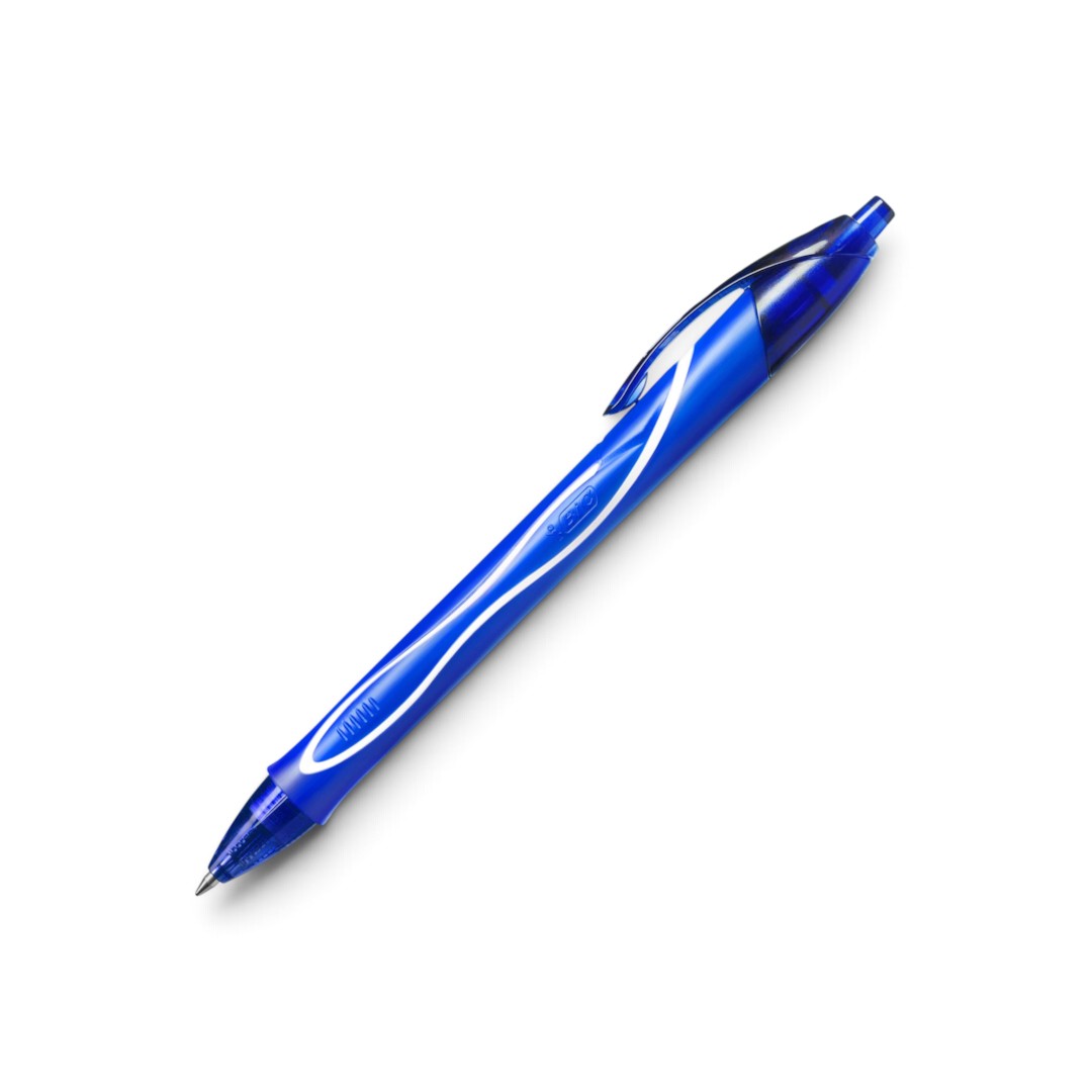 Quiscuola.it – Zaini, Astucci e Diari Scuola BIC Gel-Ocity Quick Dry blue retractable gel pen with rubber grip