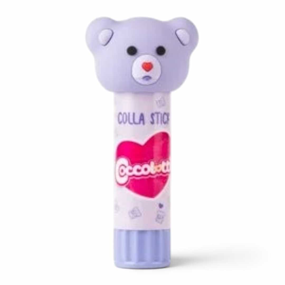 Quiscuola.it – Zaini, Astucci e Diari Scuola Coccolotti Classic 15g glue stick in light purple with bear cap