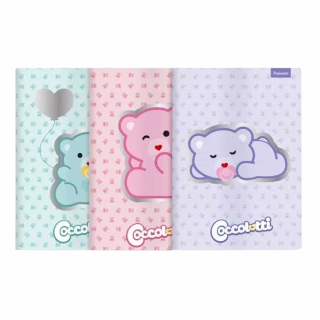 Quiscuola.it – Zaini, Astucci e Diari Scuola set of 3 scented A4 Coccolotti notebooks with cute bear illustrations