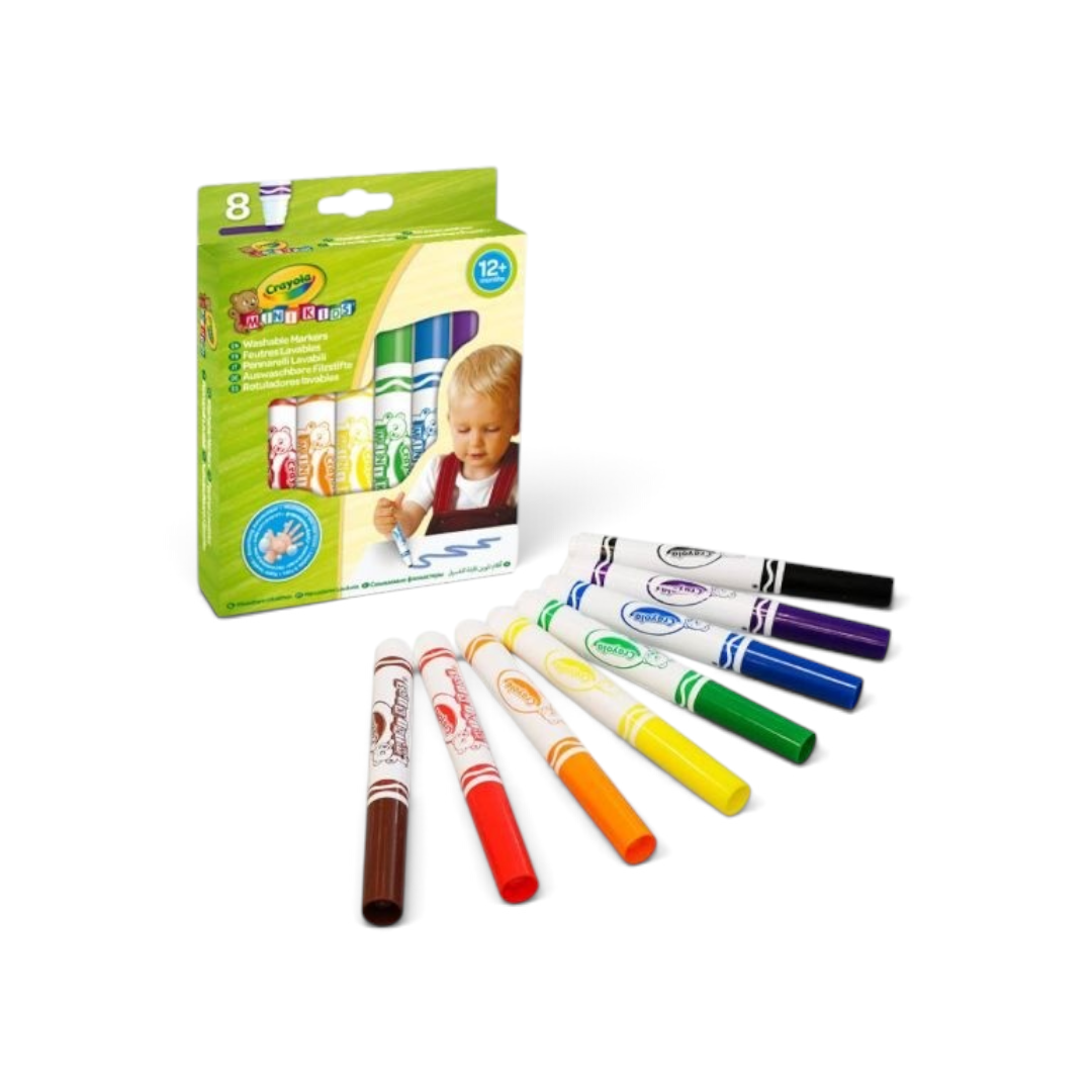 Quiscuola.it – Zaini, Astucci e Diari Scuola Crayola Mini Kids washable markers set with 8 vibrant colours for toddlers