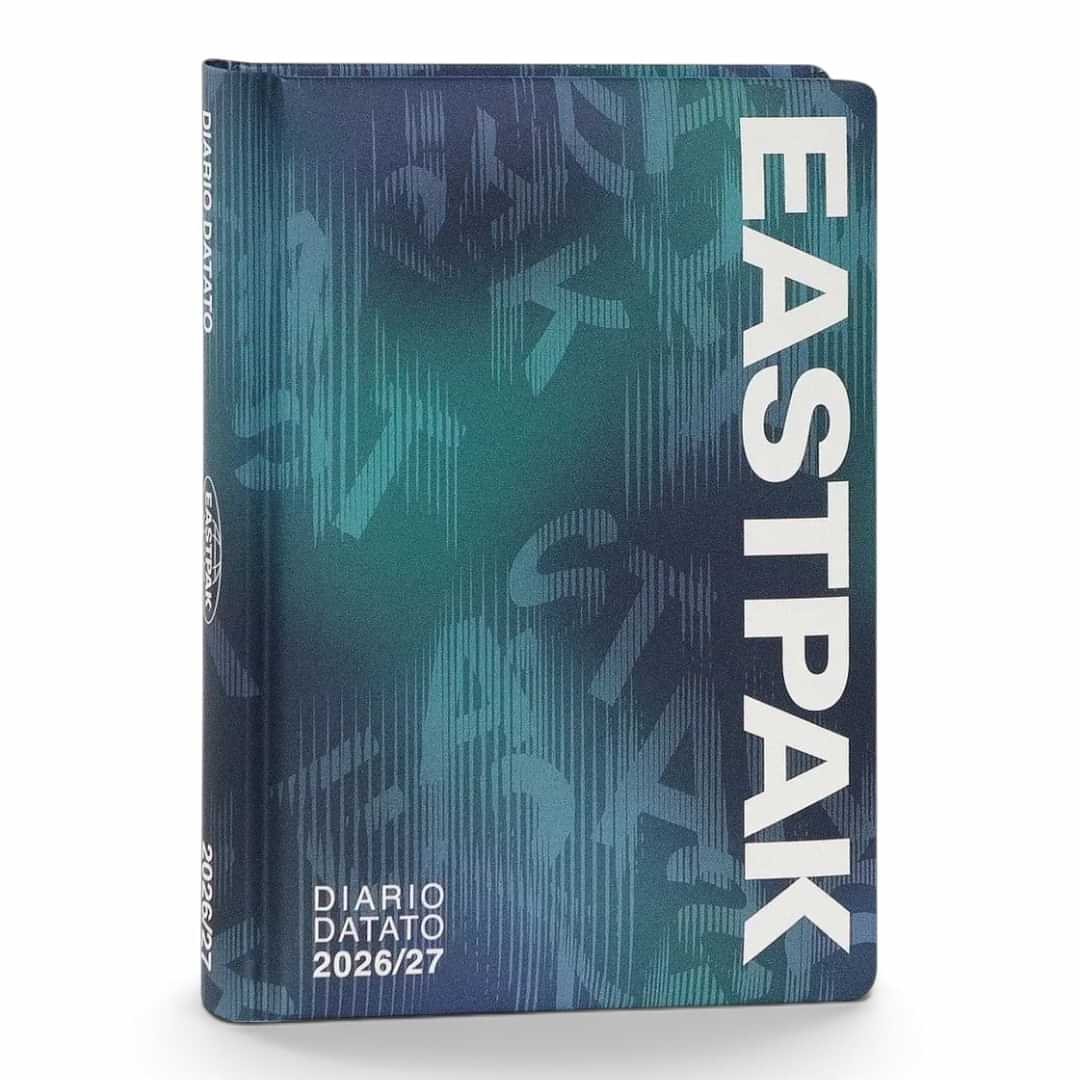 Quiscuola.it – Zaini, Astucci e Diari Scuola 13-month daily planner 2026/27 in blue with modern Eastpak logo print