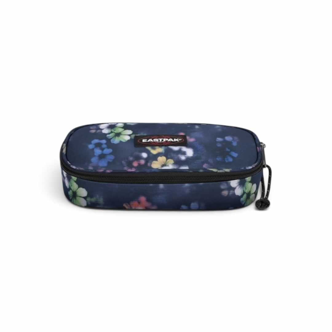Quiscuola.it – Zaini, Astucci e Diari Scuola Eastpak Oval Single pencil case in navy blue with floral fade pattern