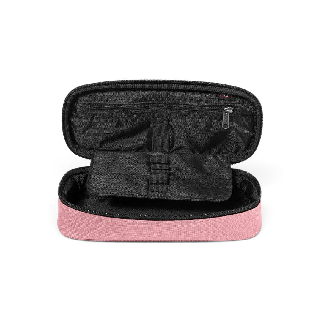 Quiscuola.it – Zaini, Astucci e Diari Scuola Eastpak Oval Single pencil case in pastel pink with black interior