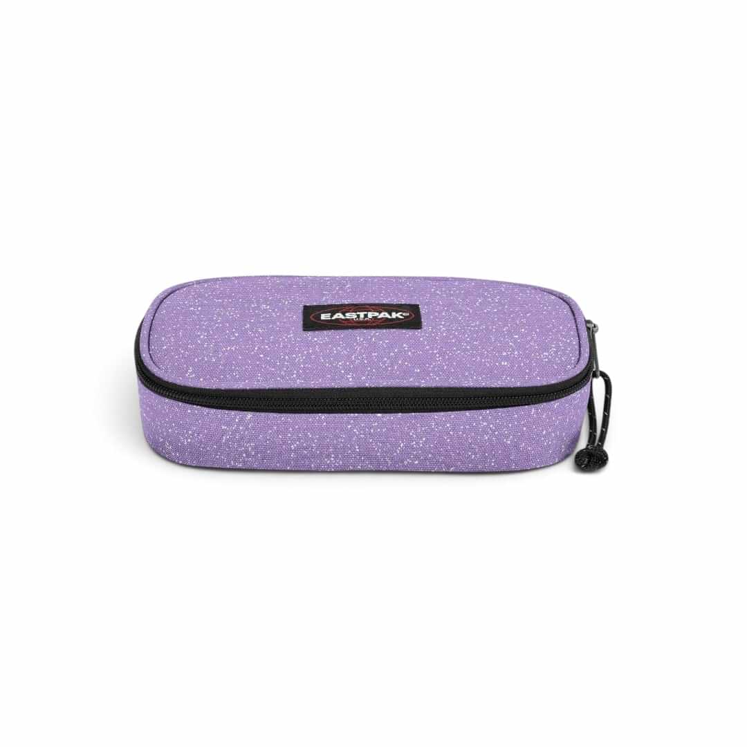 Quiscuola.it – Zaini, Astucci e Diari Scuola Eastpak Oval pencil case in sparkly dahlia purple with black zipper