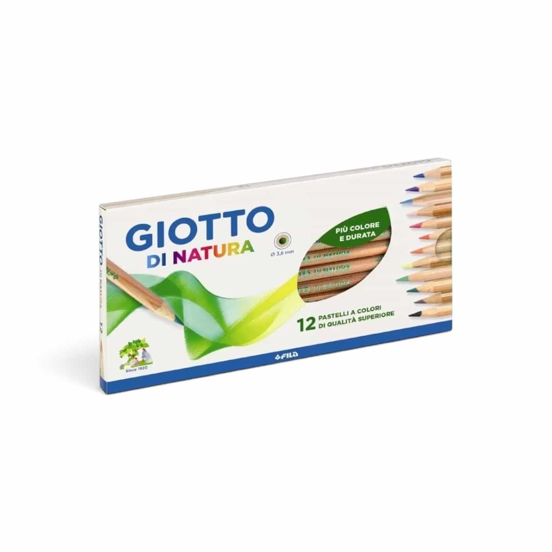 Quiscuola.it – Zaini, Astucci e Diari Scuola Giotto Di Natura 12 coloured pencils set with 4.0 mm lead in box