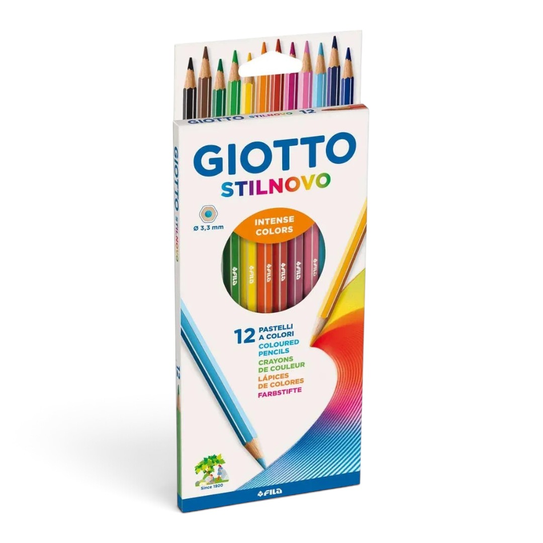 Quiscuola.it – Zaini, Astucci e Diari Scuola Giotto Stilnovo 12 coloured pencils set with durable leads