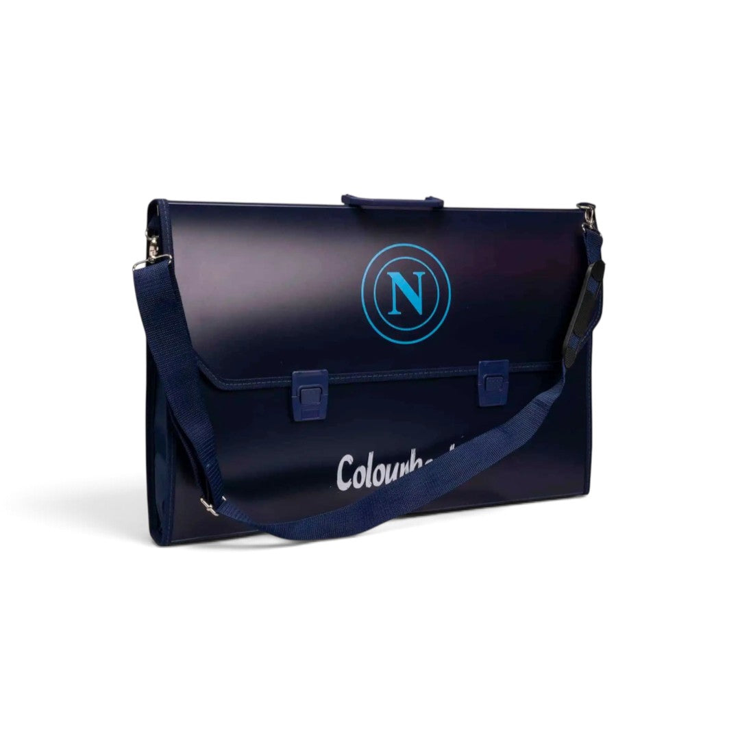 Quiscuola.it – Zaini, Astucci e Diari Scuola SSC Napoli blue art portfolio case with shoulder strap and logo