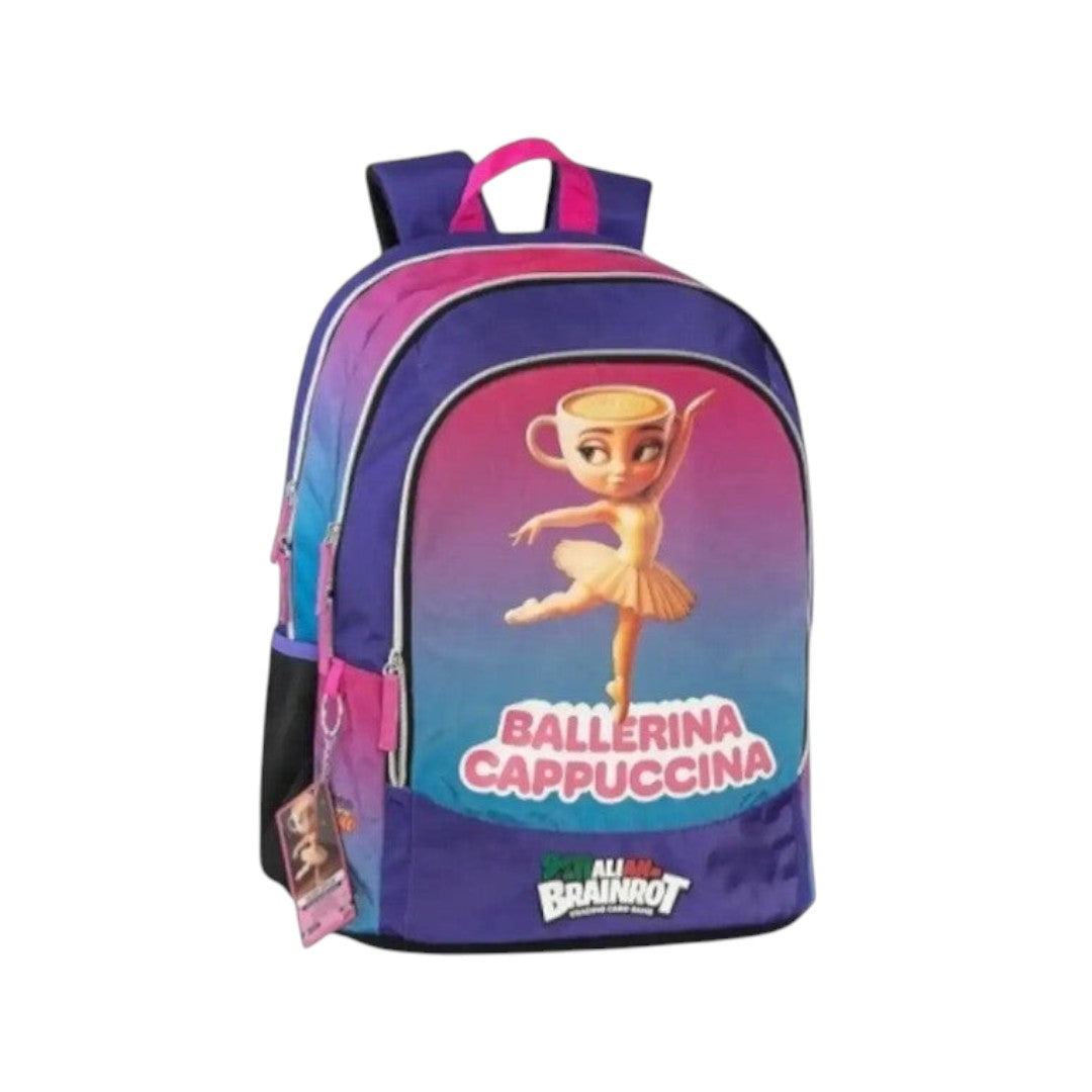 Quiscuola.it – Zaini, Astucci e Diari Scuola Panini Skifidol Ballerina Cappuccina 3-zip school backpack in purple
