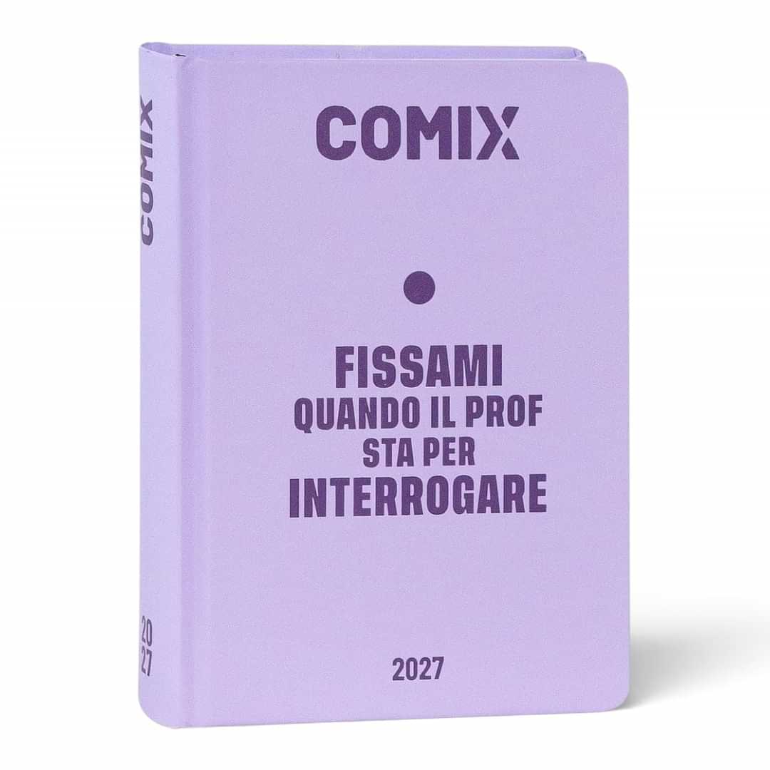 Quiscuola.it – Zaini, Astucci e Diari Scuola Mignon daily planner for 2026-2027 in a light purple hardcover.