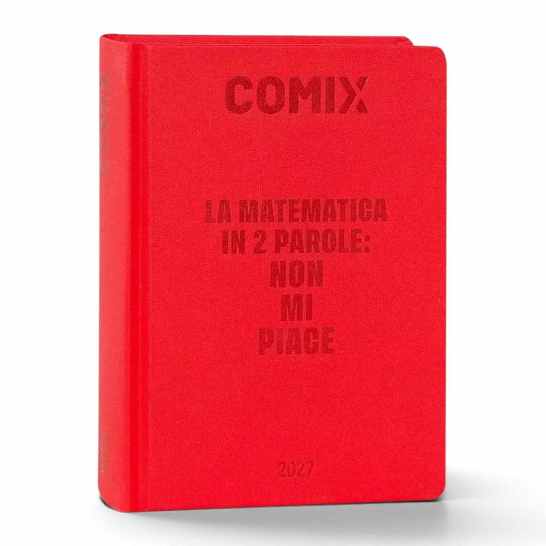 Quiscuola.it – Zaini, Astucci e Diari Scuola red Comix 2026/27 mini daily student planner with embossed text