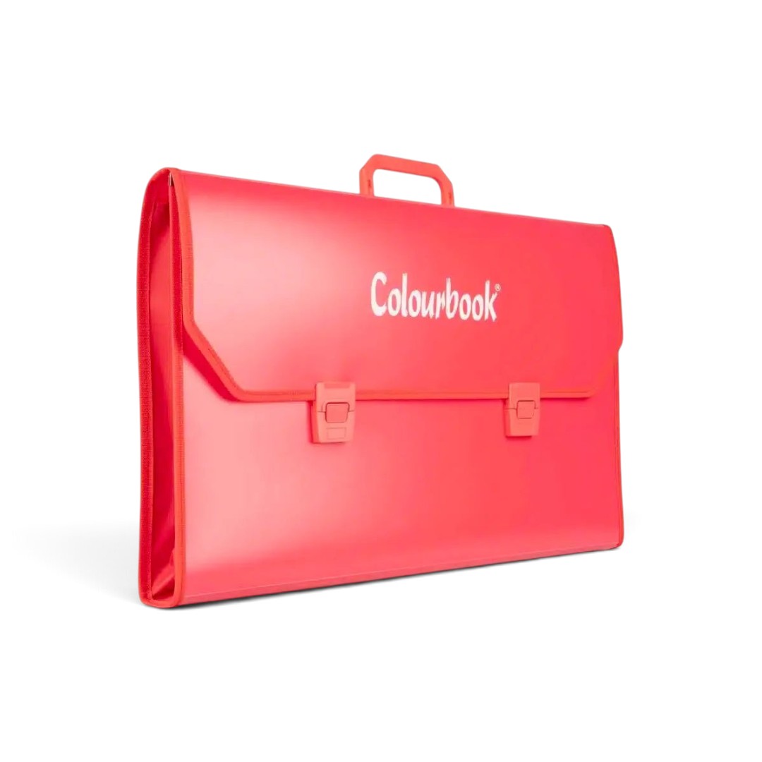 Quiscuola.it – Zaini, Astucci e Diari Scuola Colourbook Wild PPL document case in hibiscus red with handle