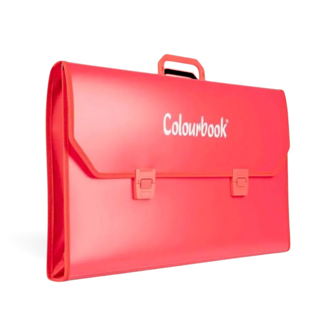 Quiscuola.it – Zaini, Astucci e Diari Scuola Colourbook Wild PPL document case in hibiscus red with handle