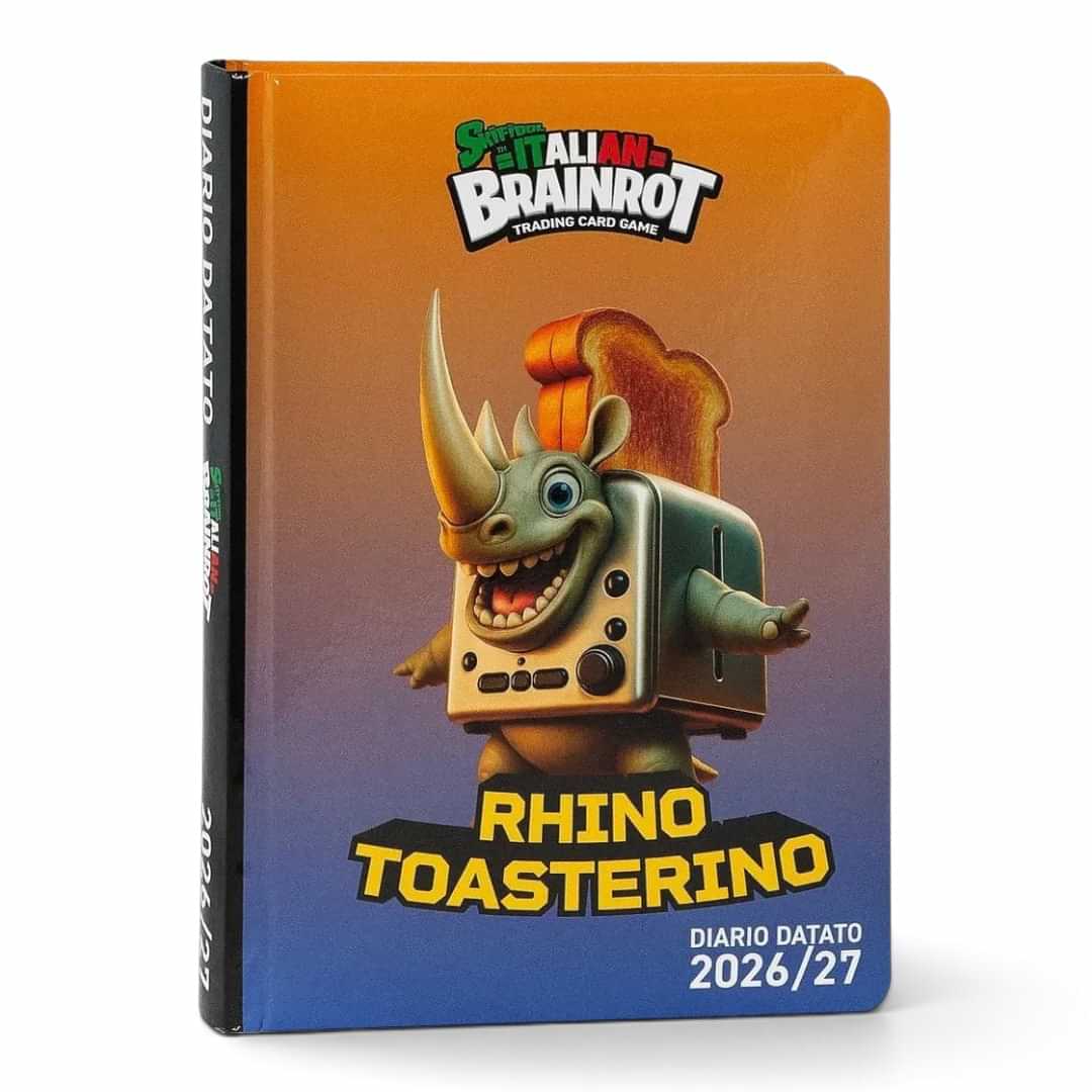 Quiscuola.it – Zaini, Astucci e Diari Scuola 12-month Rhino Toasterino diary for the 2026-2027 school year