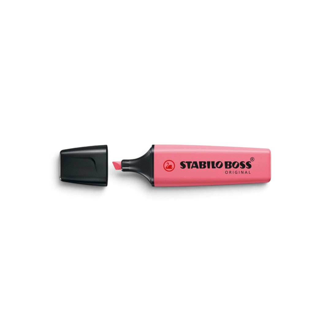 Quiscuola.it – Zaini, Astucci e Diari Scuola Stabilo Boss pastel highlighter in cherry blossom pink with black cap