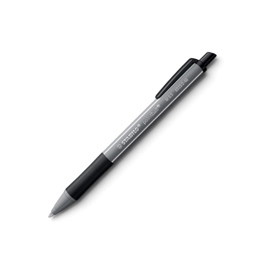 Quiscuola.it – Zaini, Astucci e Diari Scuola Stabilo Pointball ballpoint pen in black with a retractable design