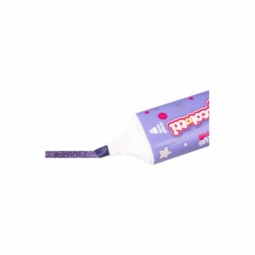 Set 3 Evidenziatori con Timbro Coccolotti – Glitter & Cuoricini.