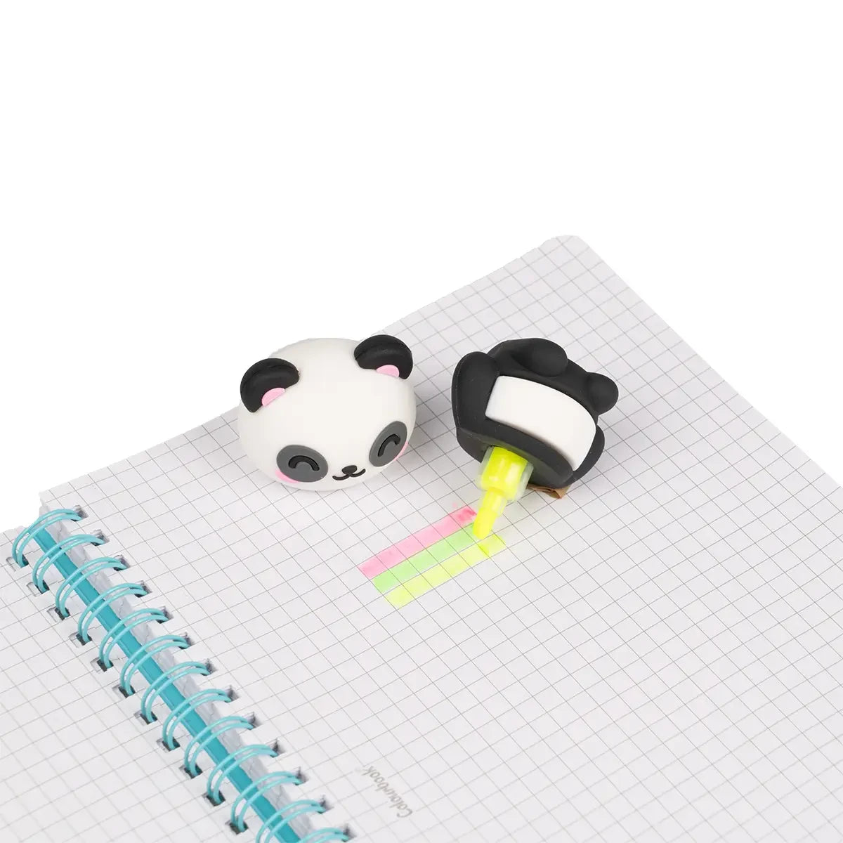 Set 3 evidenziatori PAW Light a forma di animaletti Gatto nero Panda Orsetto - foto 6