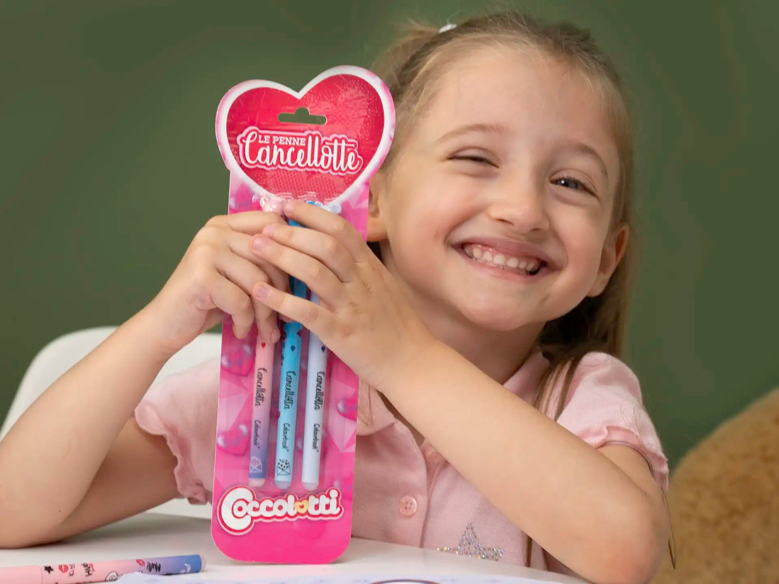 Set 3 Penne Cancellotte Coccolotti Gel Cancellabili - Quiscuola.it – Zaini, Astucci e Diari Scuola