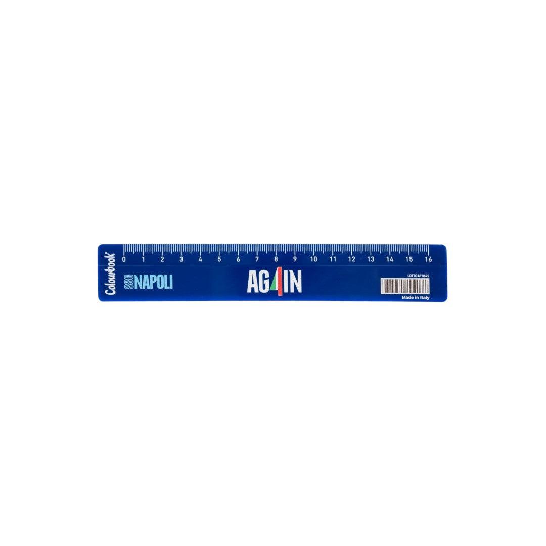 SSC Napoli Righello 16 cm Again Colourbook.