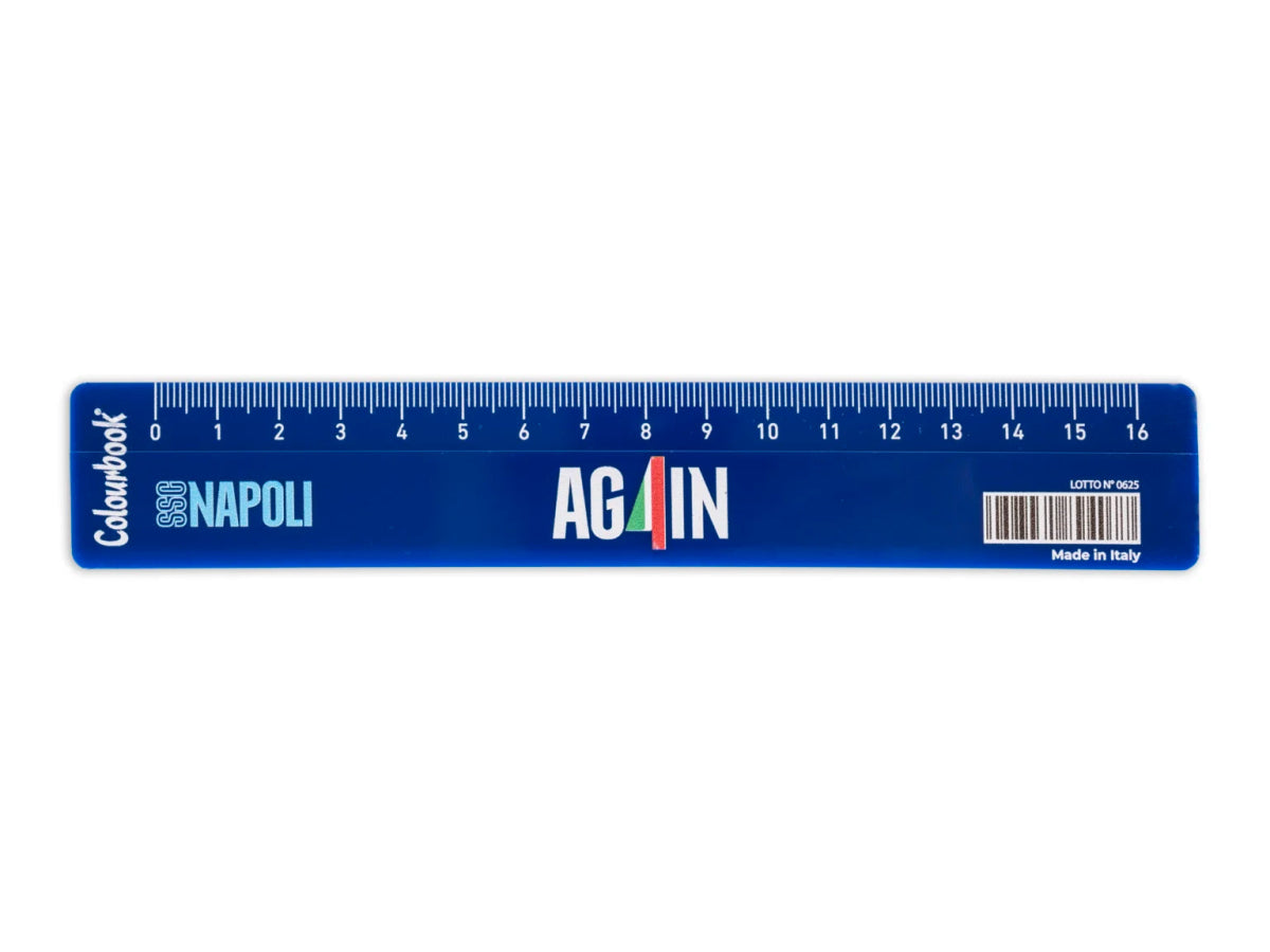 SSC Napoli Righello 16 cm Again Colourbook - Quiscuola.it – Zaini, Astucci e Diari Scuola