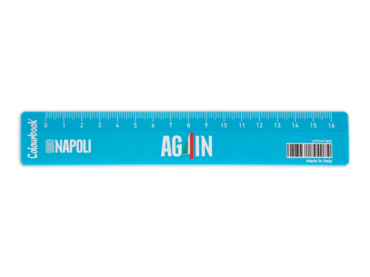 SSC Napoli Righello 16 cm Again Colourbook - Quiscuola.it – Zaini, Astucci e Diari Scuola
