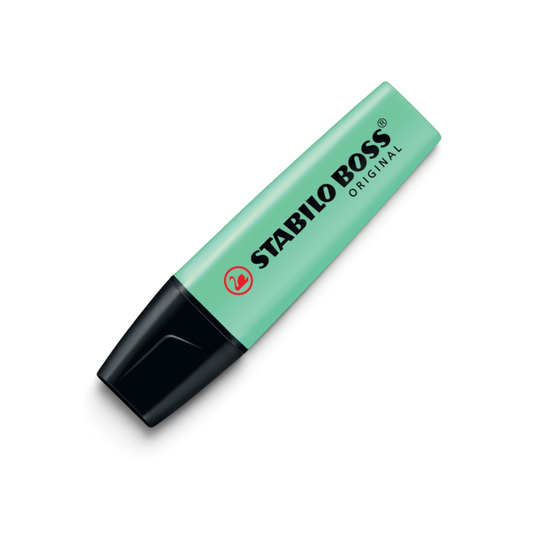 Evidenziatore STABILO BOSS Pastel colore Verde Menta