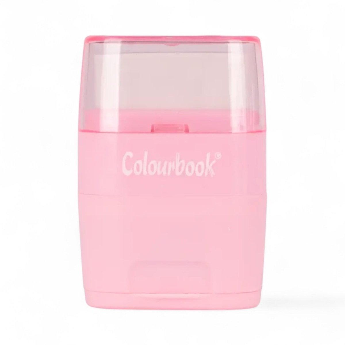 Temperamatite 2 Fori con Gomma e Serbatoio Colourbook – Grigio, Ottanio, Rosa - Quiscuola.it – Zaini, Astucci e Diari Scuola