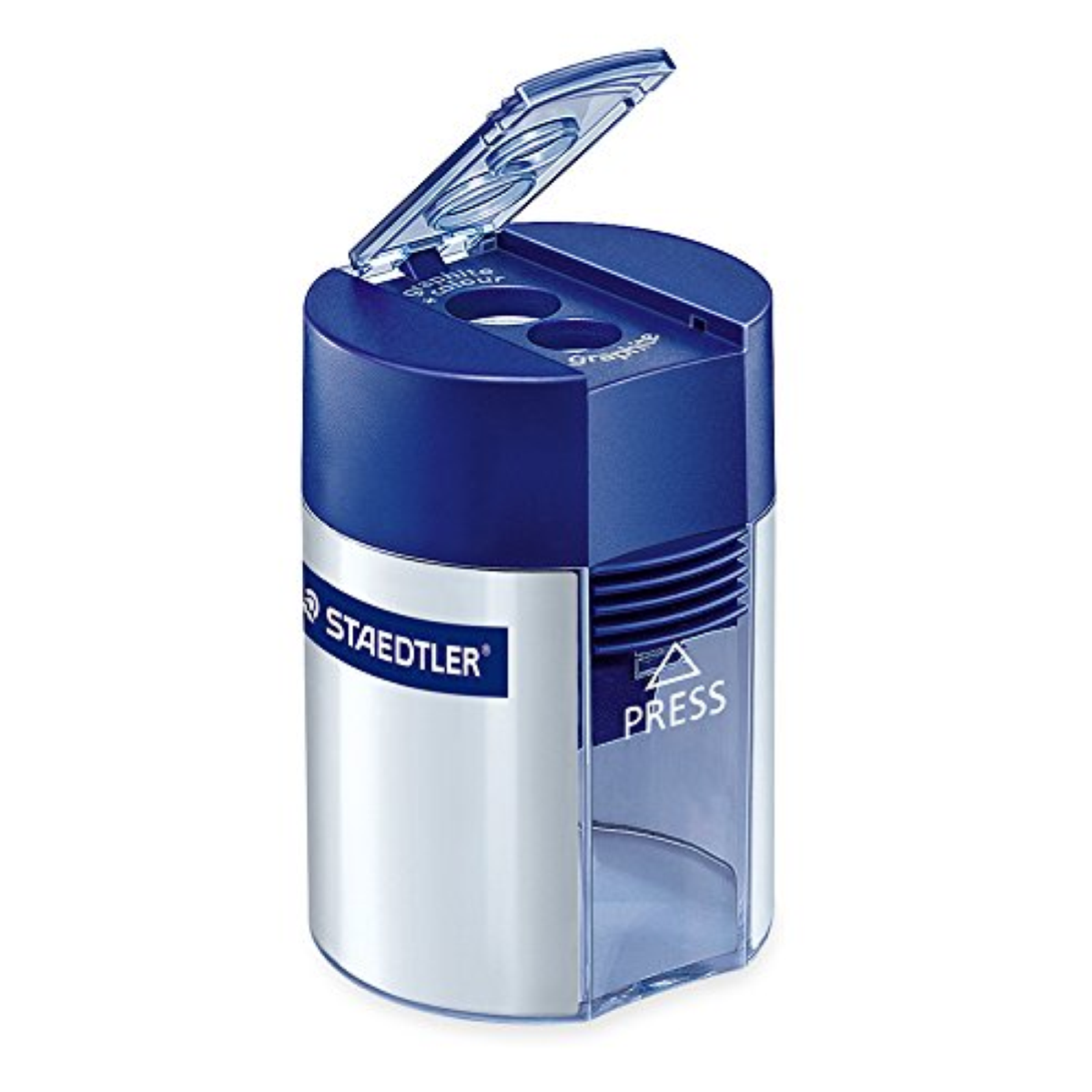 Temperamatite STAEDTLER 2 fori con contenitore in alluminio