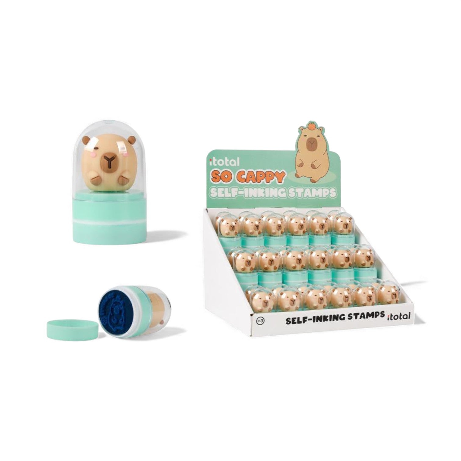 Timbro Autoinchiostrante Capybara Kawaii.