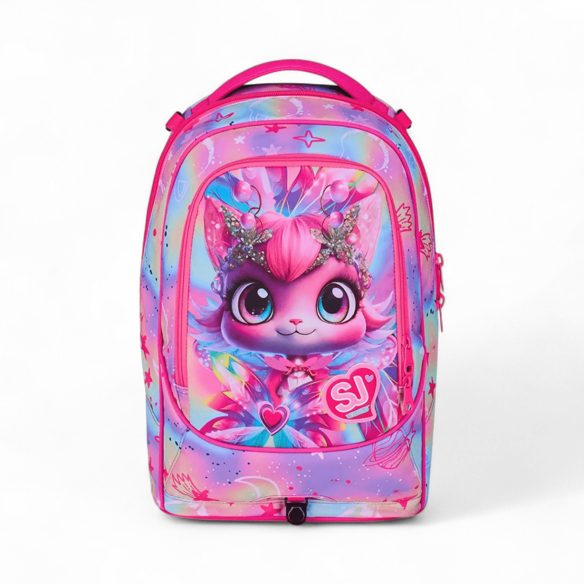 Trolley Jack 3 ruote SJ Gang Cat Led 2026 con zaino scomponibile - Quiscuola.it – Zaini, Astucci e Diari Scuola