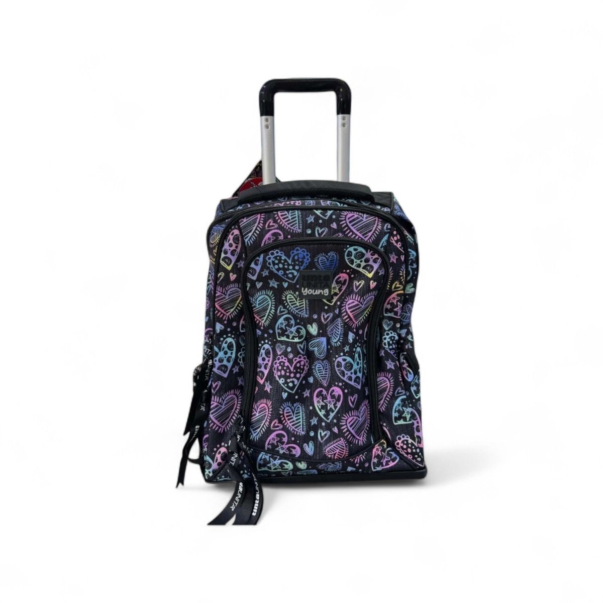 Trolley Scuola T.U. Young Glitter Nero 2024/2025 – TintaUnita, Eleganza e Funzionalità - Quiscuola.it – Zaini, Astucci e Diari Scuola
