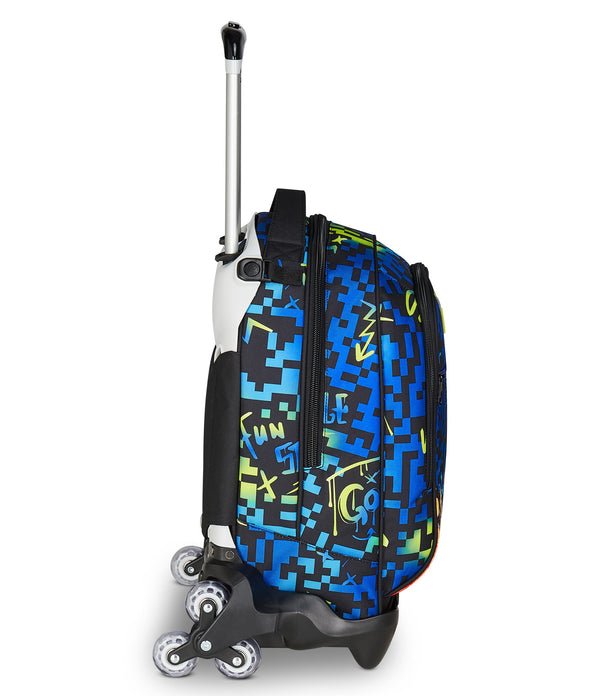 Trolley Seven Jack 3WD Scribbled Flame – Zaino 3 in 1 con Carrello da 34 Lt - Quiscuola.it – Zaini, Astucci e Diari Scuola