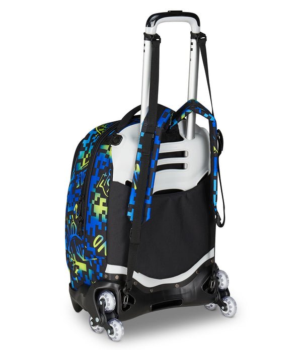 Trolley Seven Jack 3WD Scribbled Flame – Zaino 3 in 1 con Carrello da 34 Lt - Quiscuola.it – Zaini, Astucci e Diari Scuola
