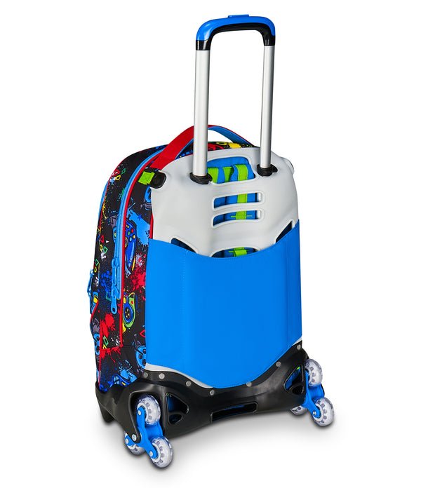 Trolley SJ Jack 3WD Game LED Boy – Zaino 3 in 1 con Carrello e LED da 33 Lt - Quiscuola.it – Zaini, Astucci e Diari Scuola