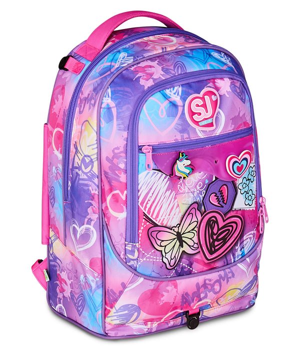 Trolley SJ Jack 3WD Tinypatch Girl – Zaino e Trolley 3 in 1 da 33 Lt - Quiscuola.it – Zaini, Astucci e Diari Scuola