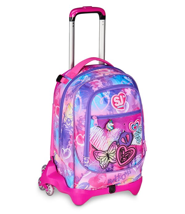 Trolley SJ Jack 3WD Tinypatch Girl – Zaino e Trolley 3 in 1 da 33 Lt - Quiscuola.it – Zaini, Astucci e Diari Scuola