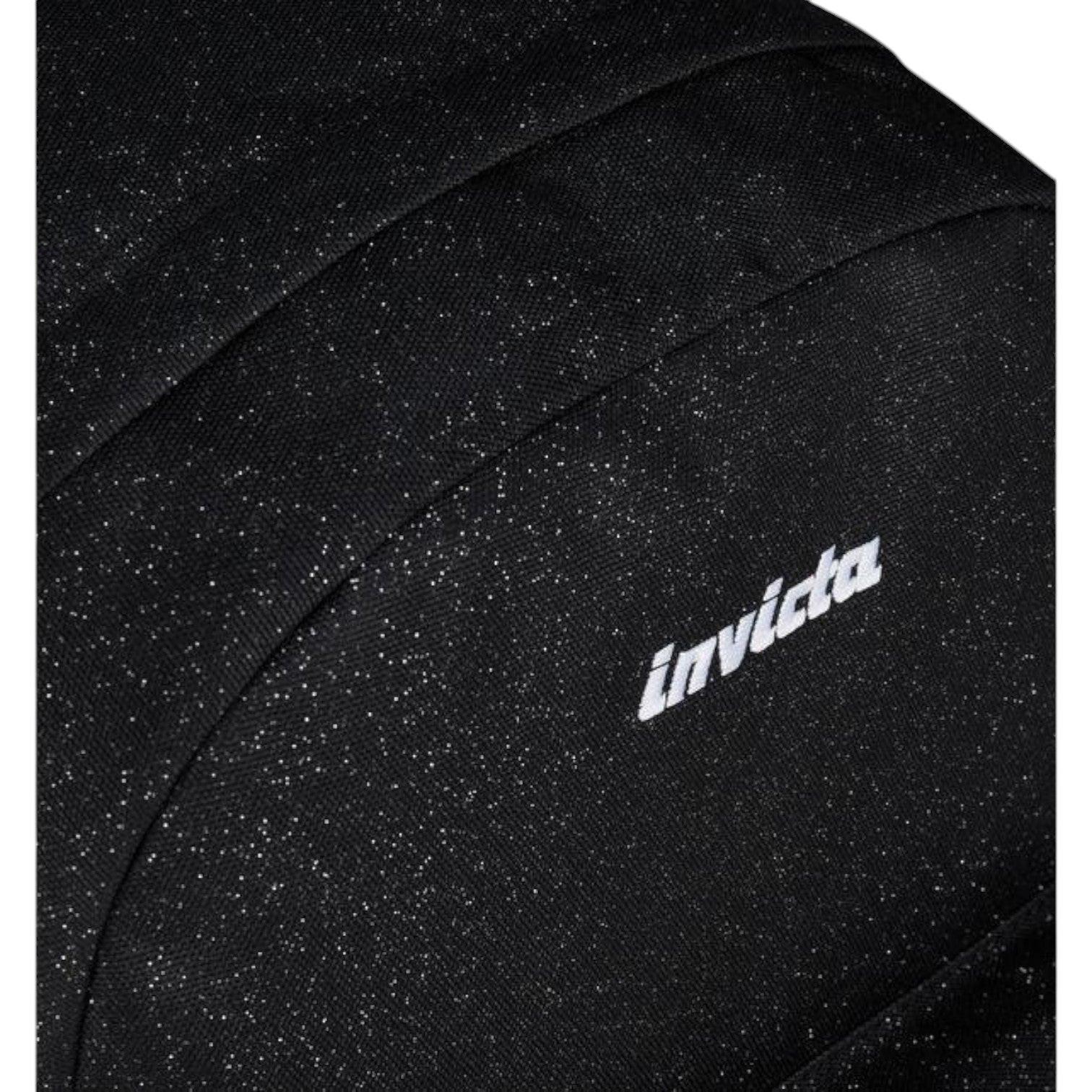 Zaino Carlson Shine Glitterato Nero 24L in Poliestere Riciclato.