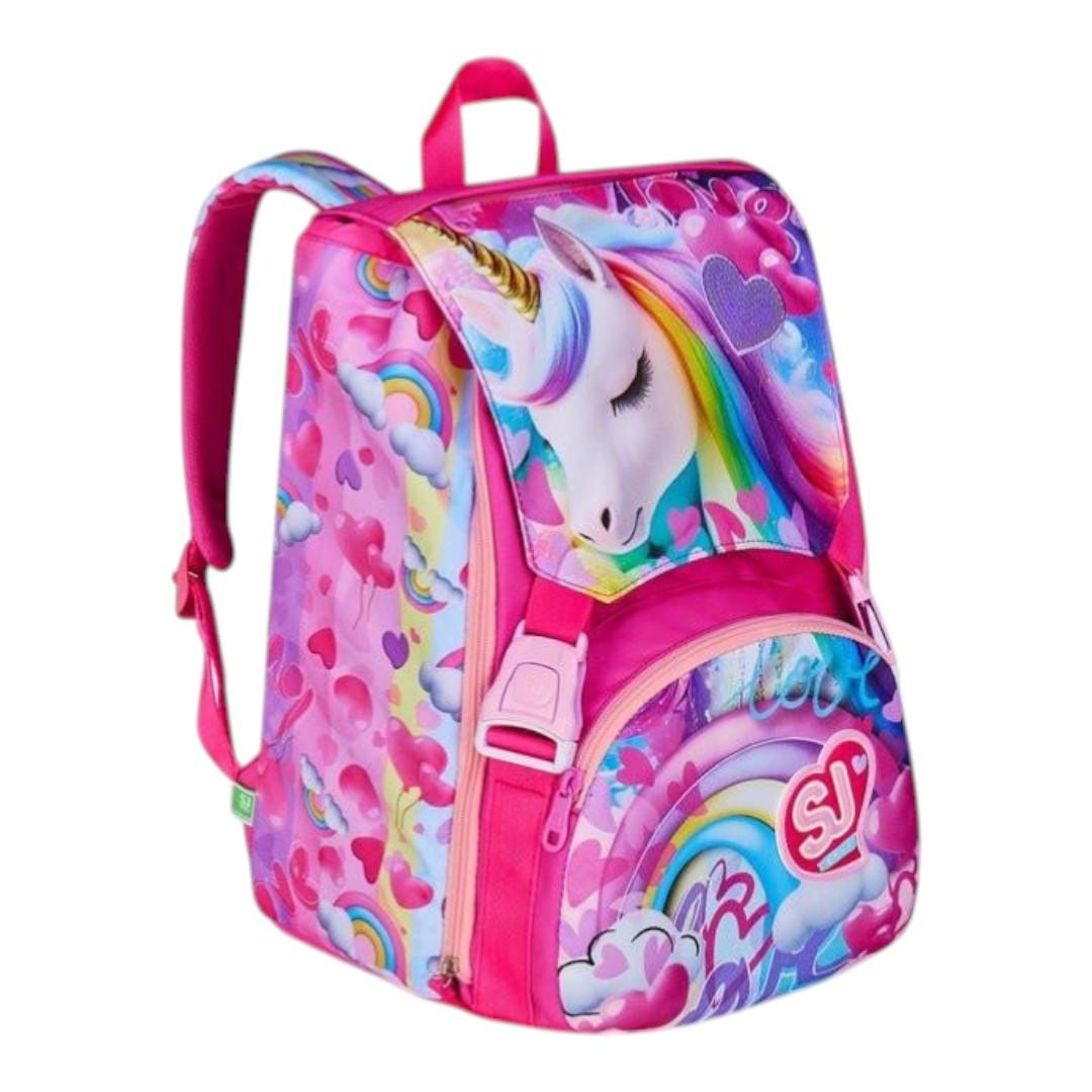 Zaino Estensibile SJ Gang Flyunicorn Girl con Ali Iridescenti.