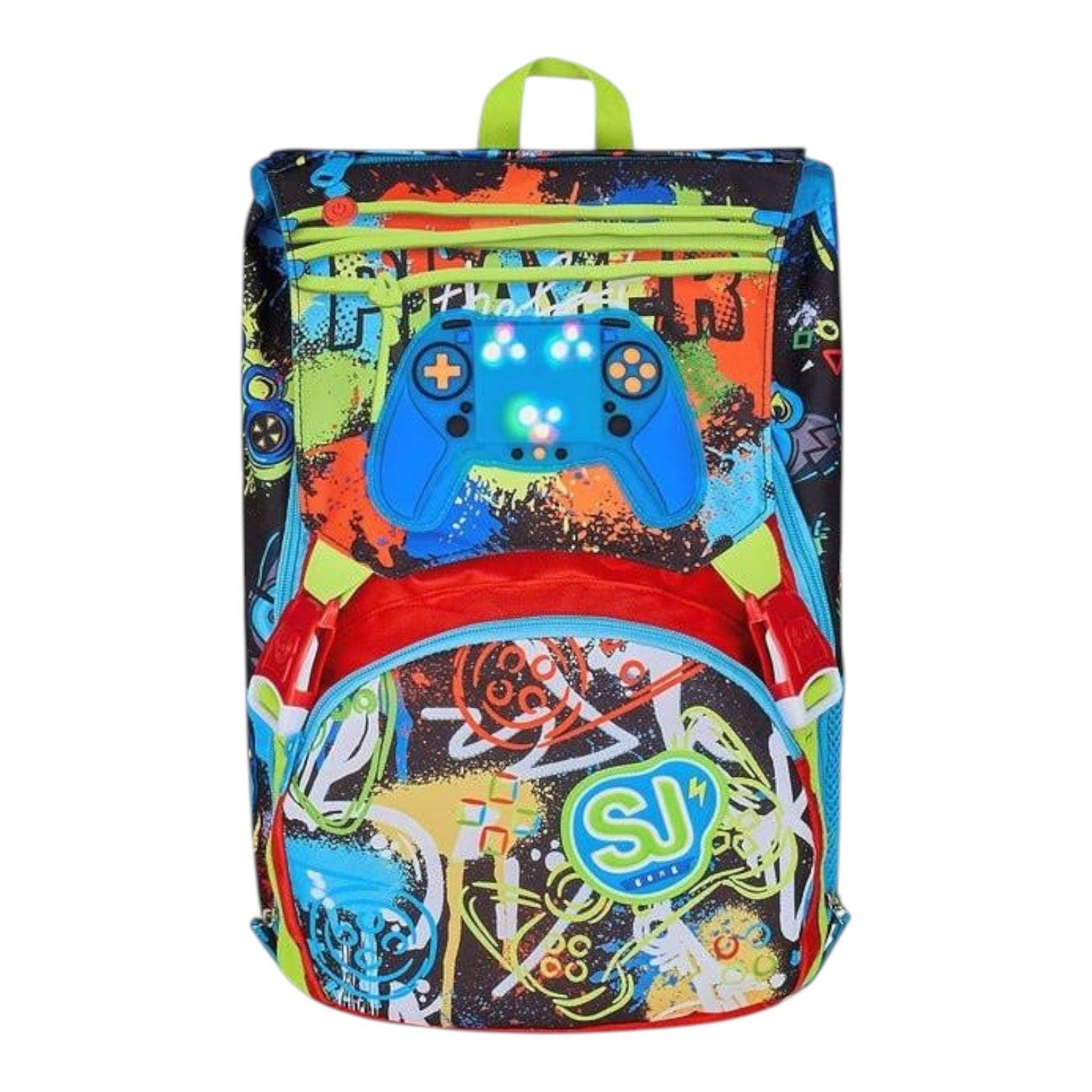 SJ Gang Game LED Boy Zaino Estensibile 27L con LED.