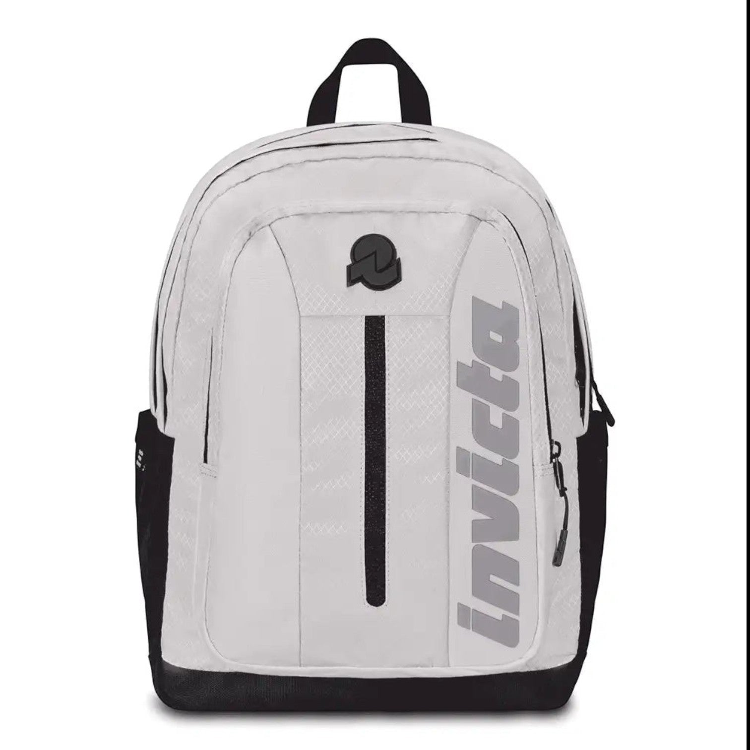 Zaino Invicta Jelek UP LED Bianco – Capienza 39.5L, Poliestere Riciclato e LED Frontale Rimovibile.