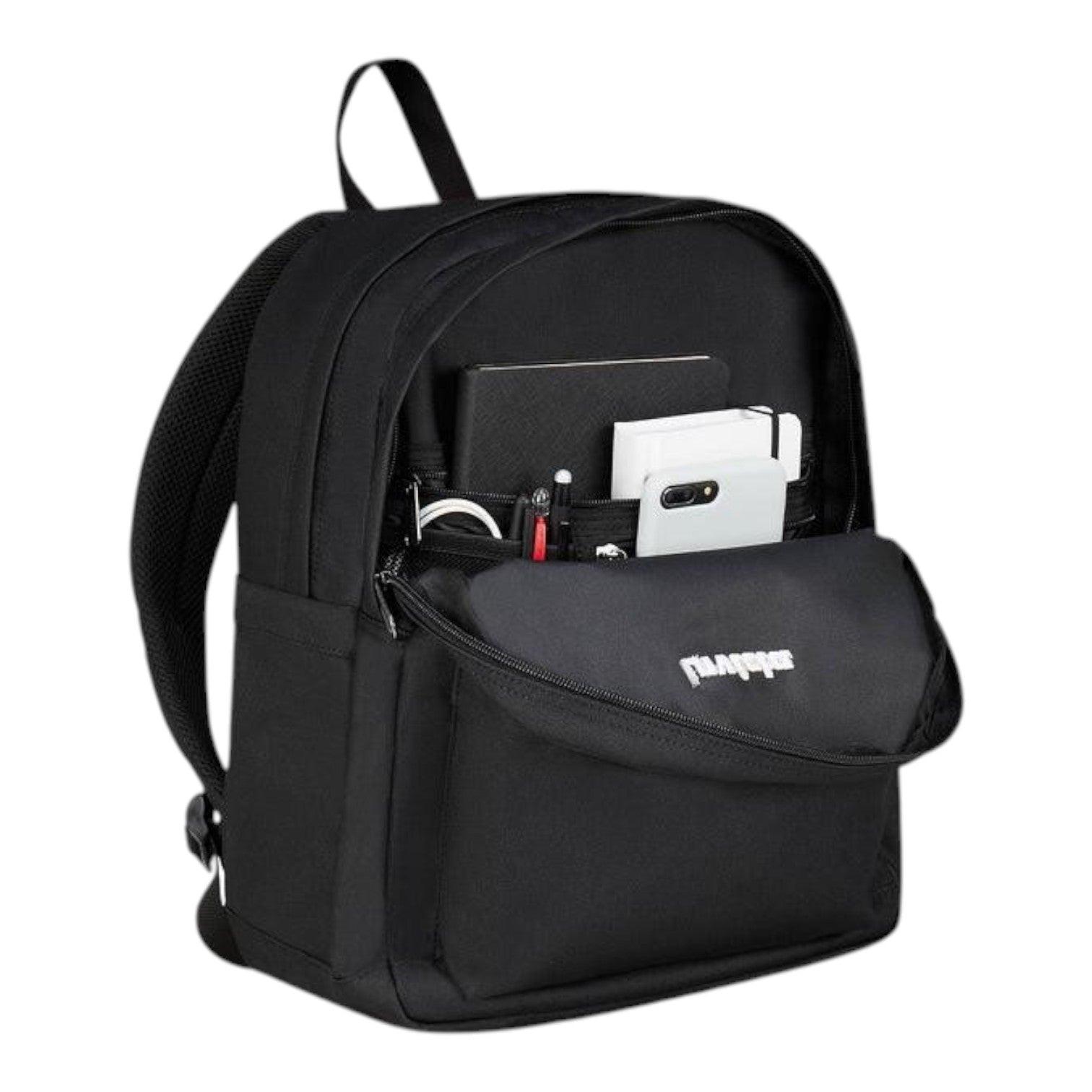 Zaino Invicta LAB nero Plain 27L in Poliestere Riciclato.