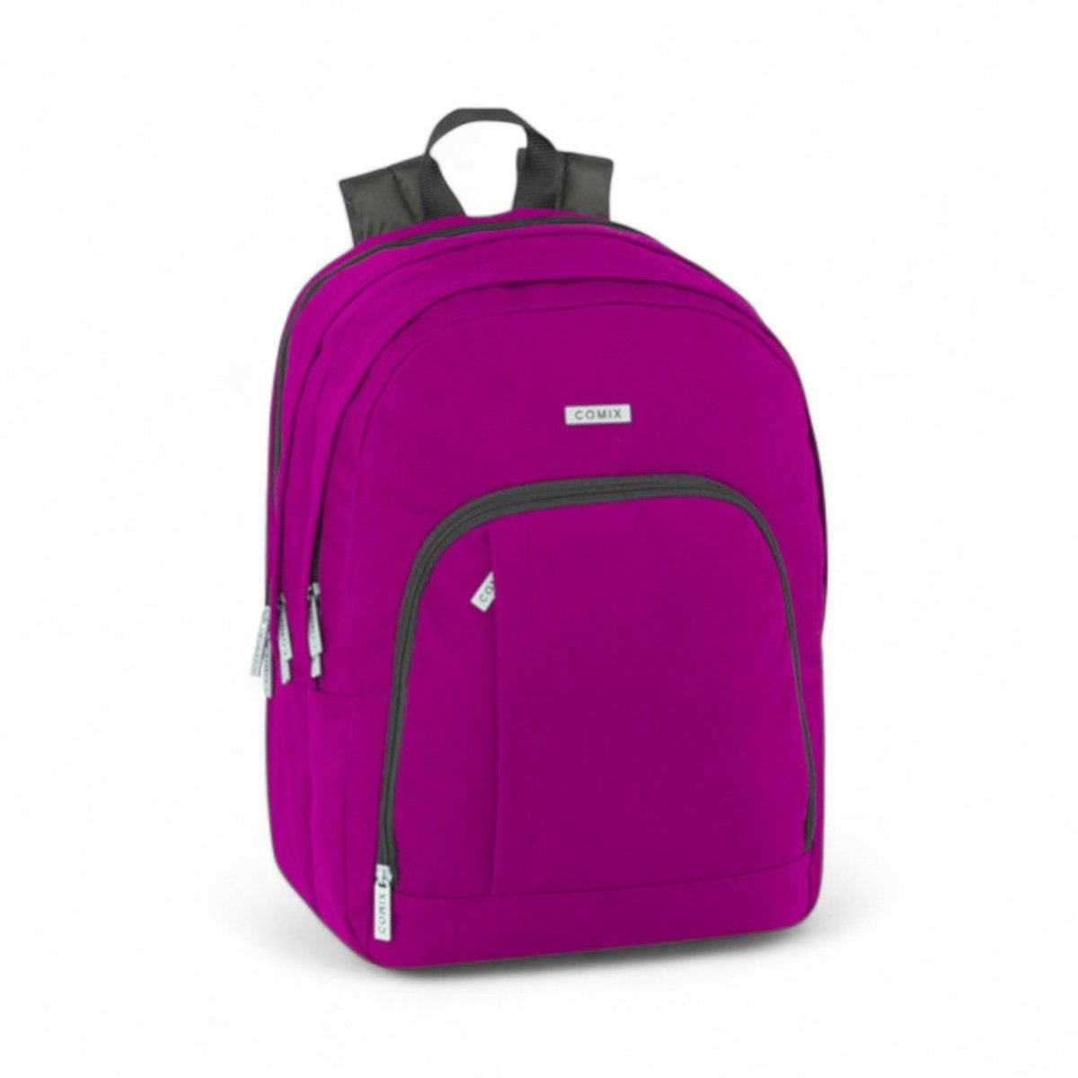 Zaino Organizzato Comix Monocolore Oleandro 42×32×15 cm 3 Zip - Quiscuola.it – Zaini, Astucci e Diari Scuola